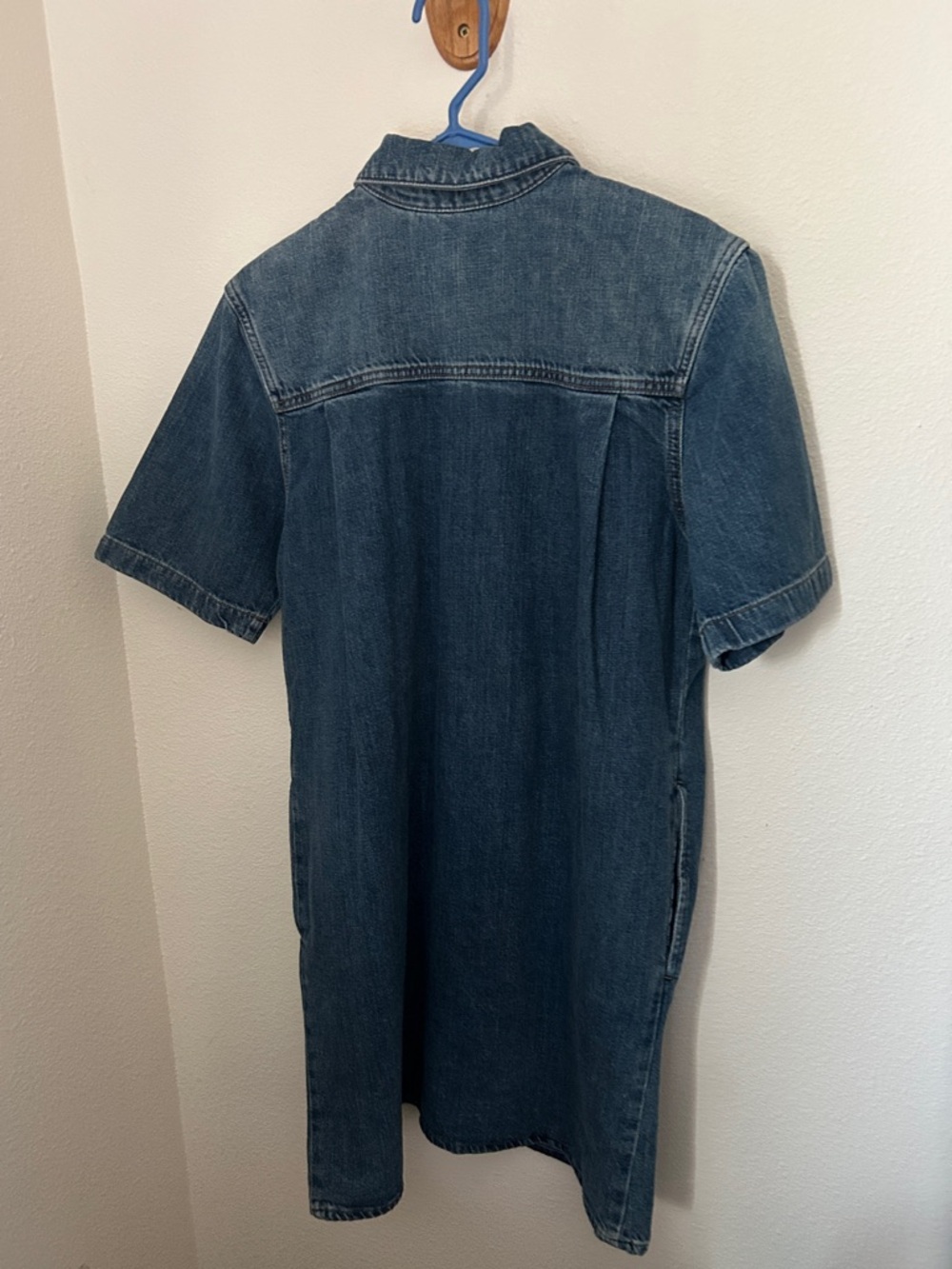 Universal Thread Women's Short Sleeve Mini Shirtdress Denim Dress Small - Picture 6 of 10